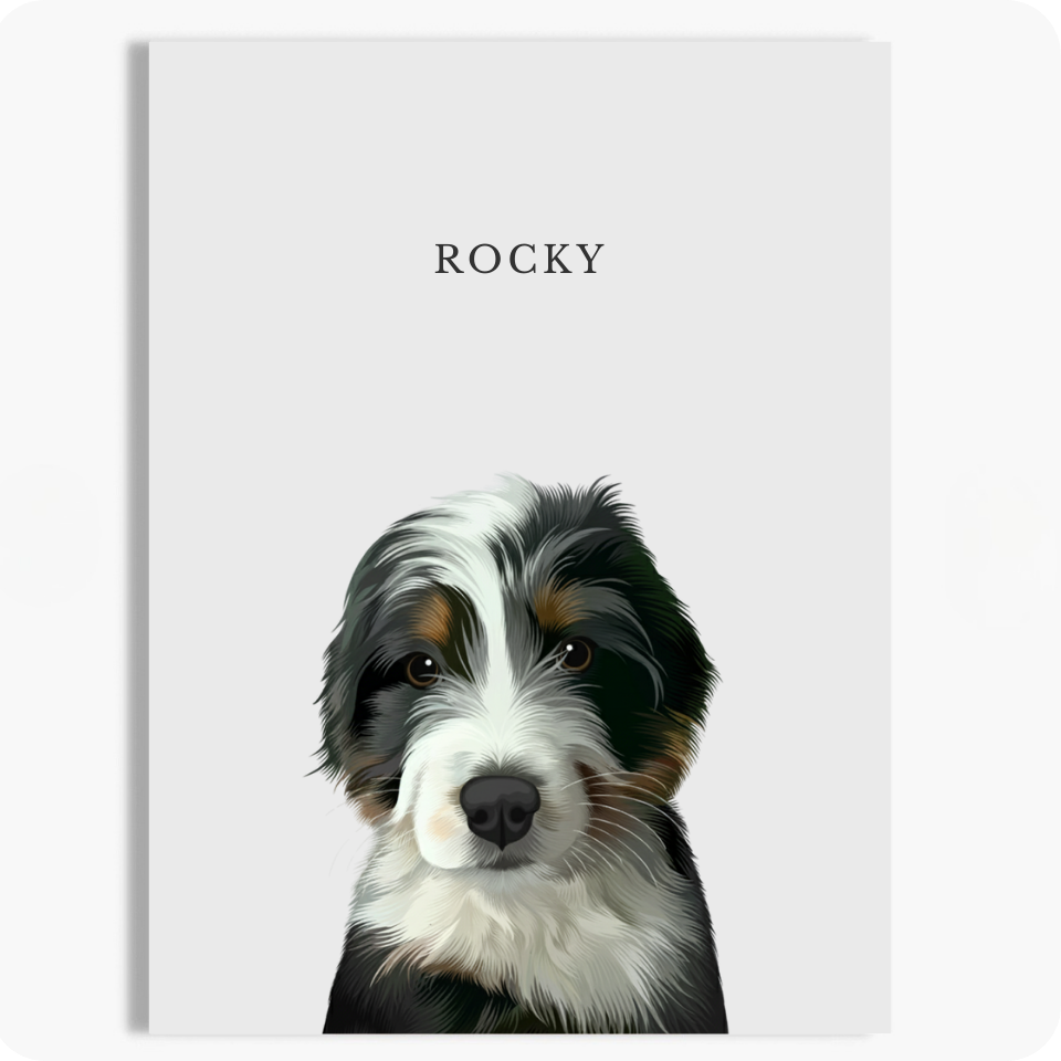 Hand-Drawn Pet Portrait